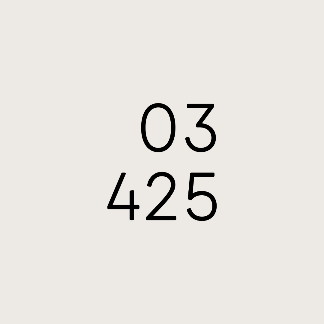 CALE Customised Unit Number Sign