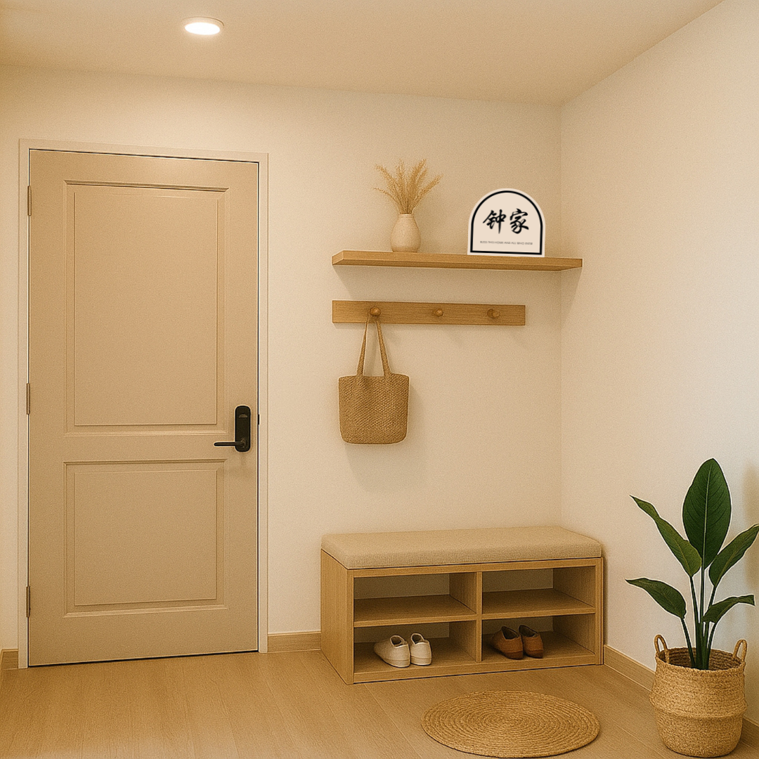 JIA Arch Family Surname Sign | with engraved short quote