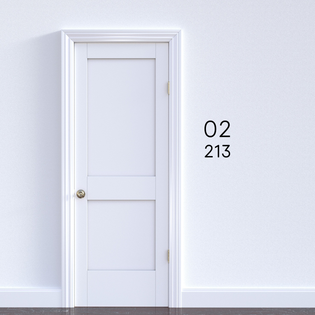 Customised unit number signage for BTO HDB Singapore