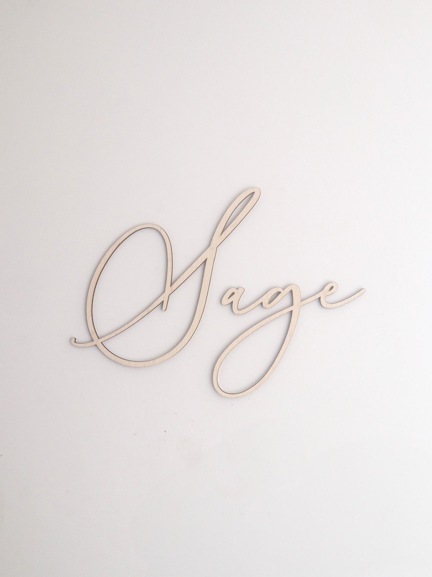 ANGEL Calligraphy Name Signage (Baby/Kids Room Name Sign)