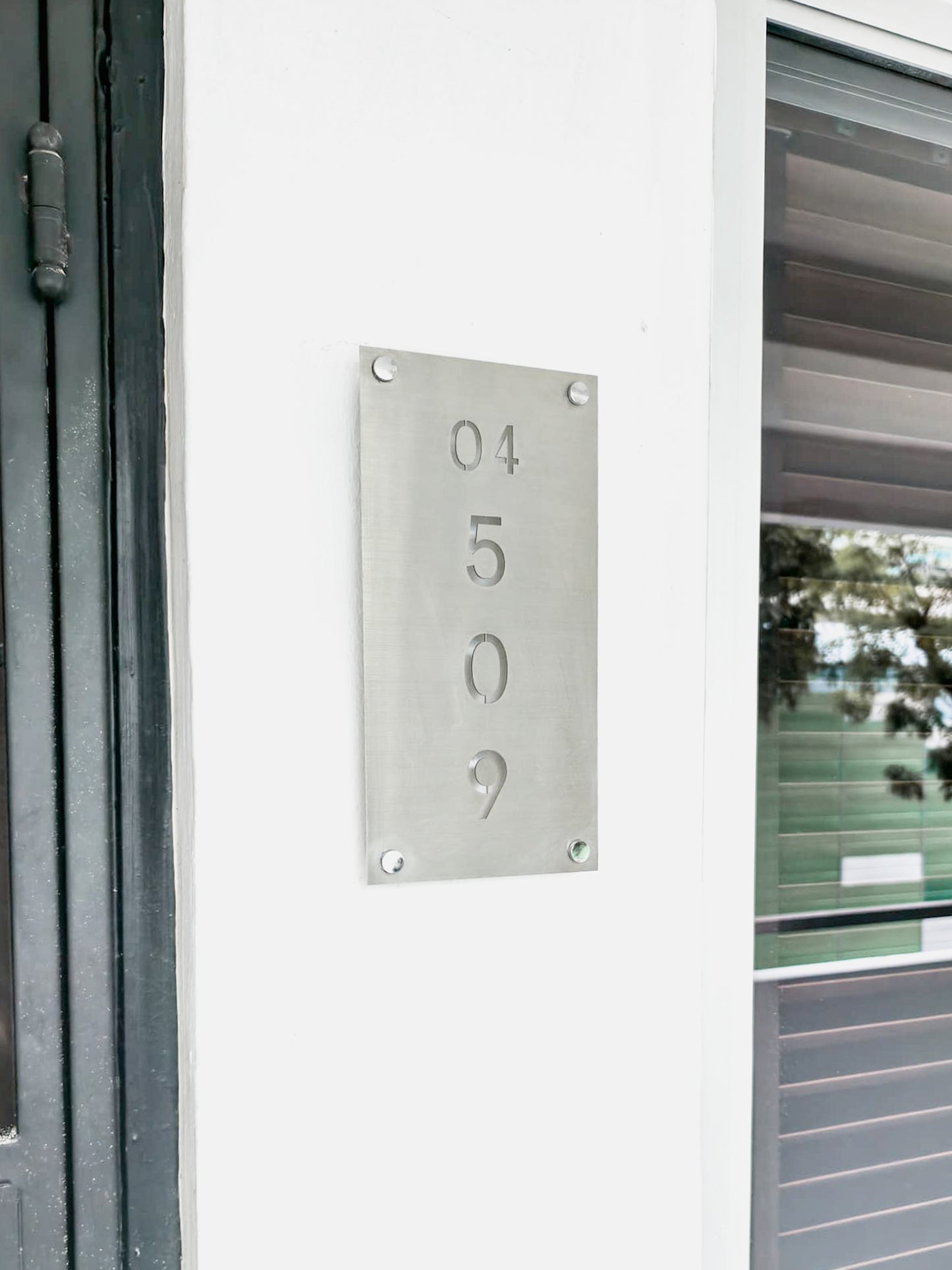 ATLAS Stainless Steel Unit Sign
