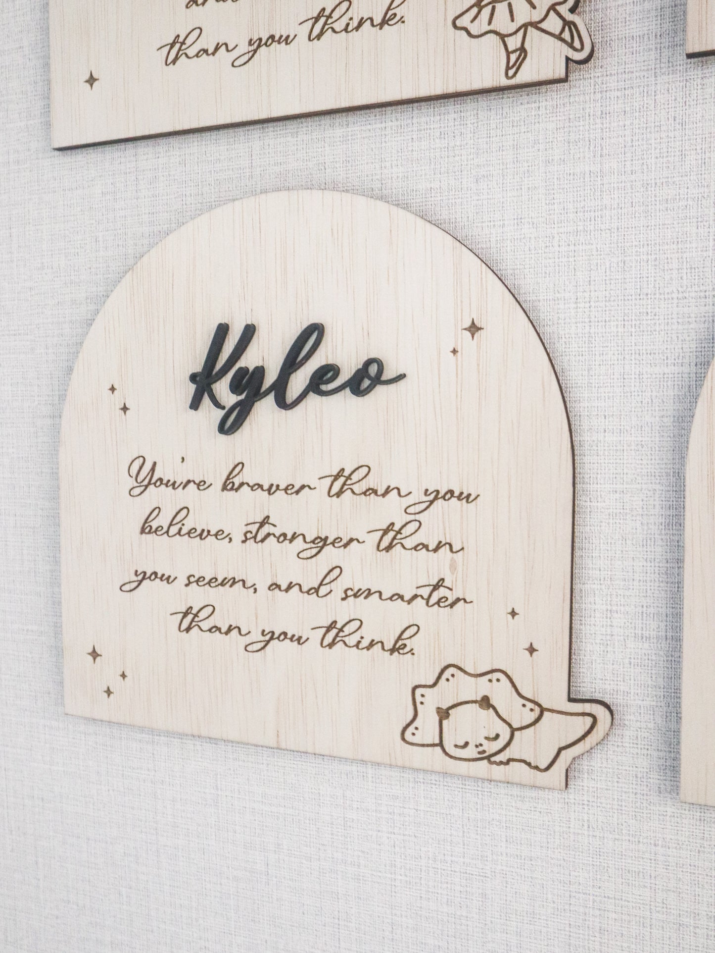 LITTLE LIGHT Baby Name Sign | 3D Acrylic Name
