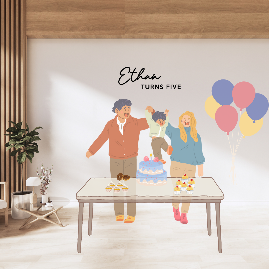 EITAN Personalised Backdrop Signage