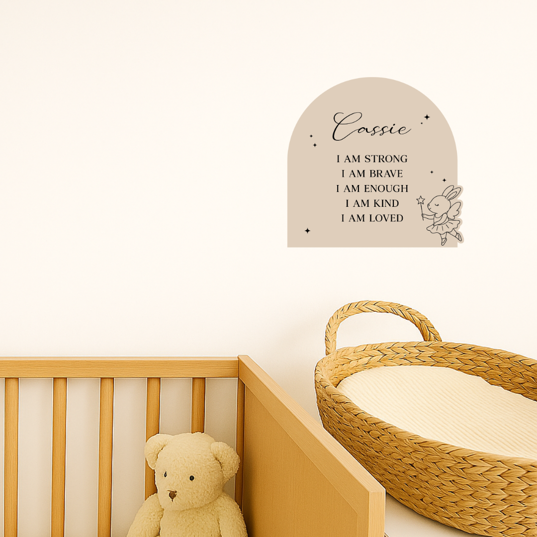 LITTLE LIGHT Baby Name Sign | Engraved Name