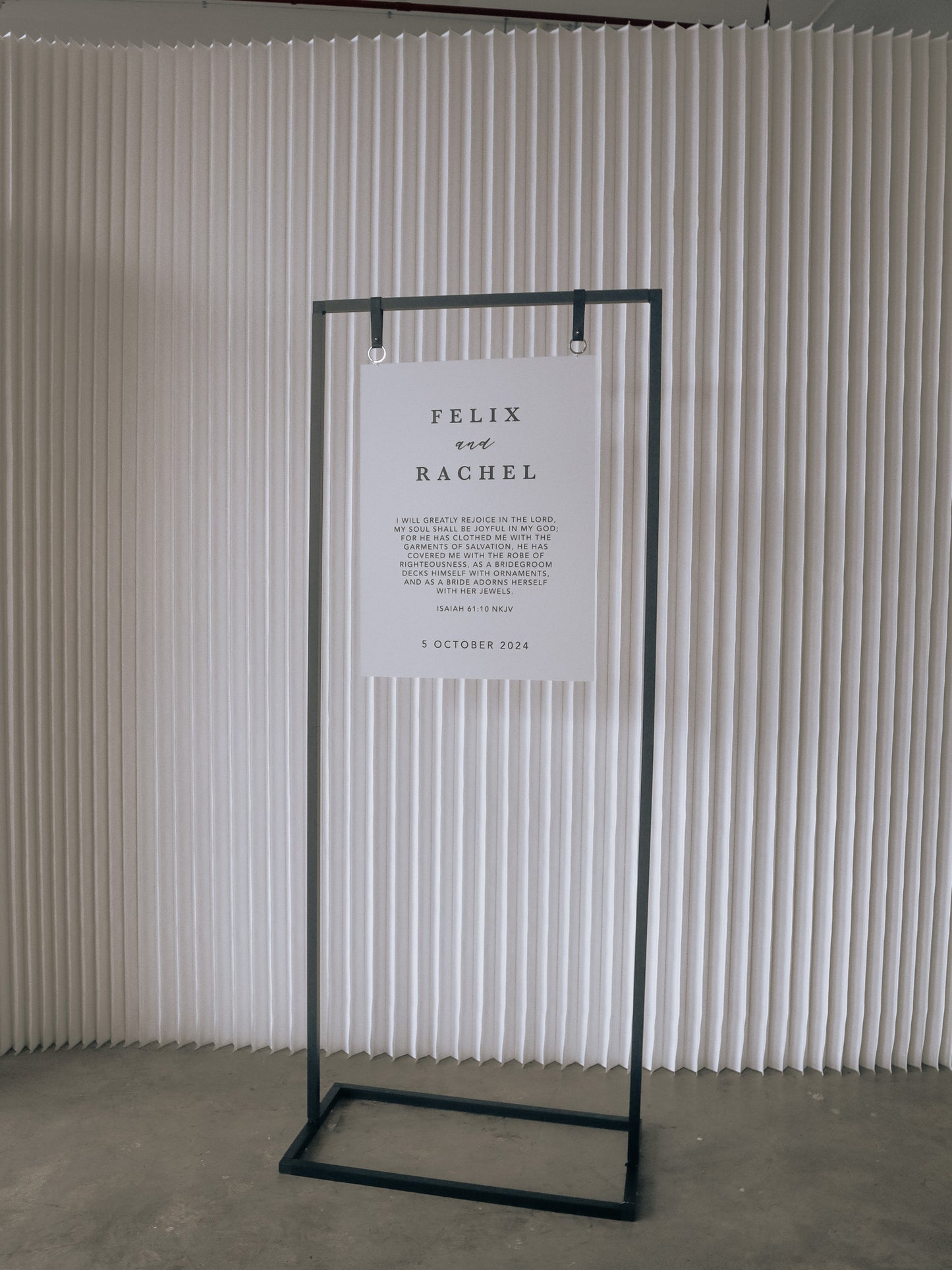 CHIC Wedding Welcome Sign (Semi-Custom)