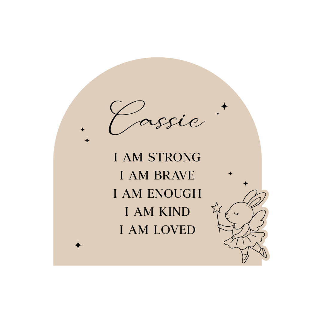 LITTLE LIGHT Baby Name Sign | Engraved Name