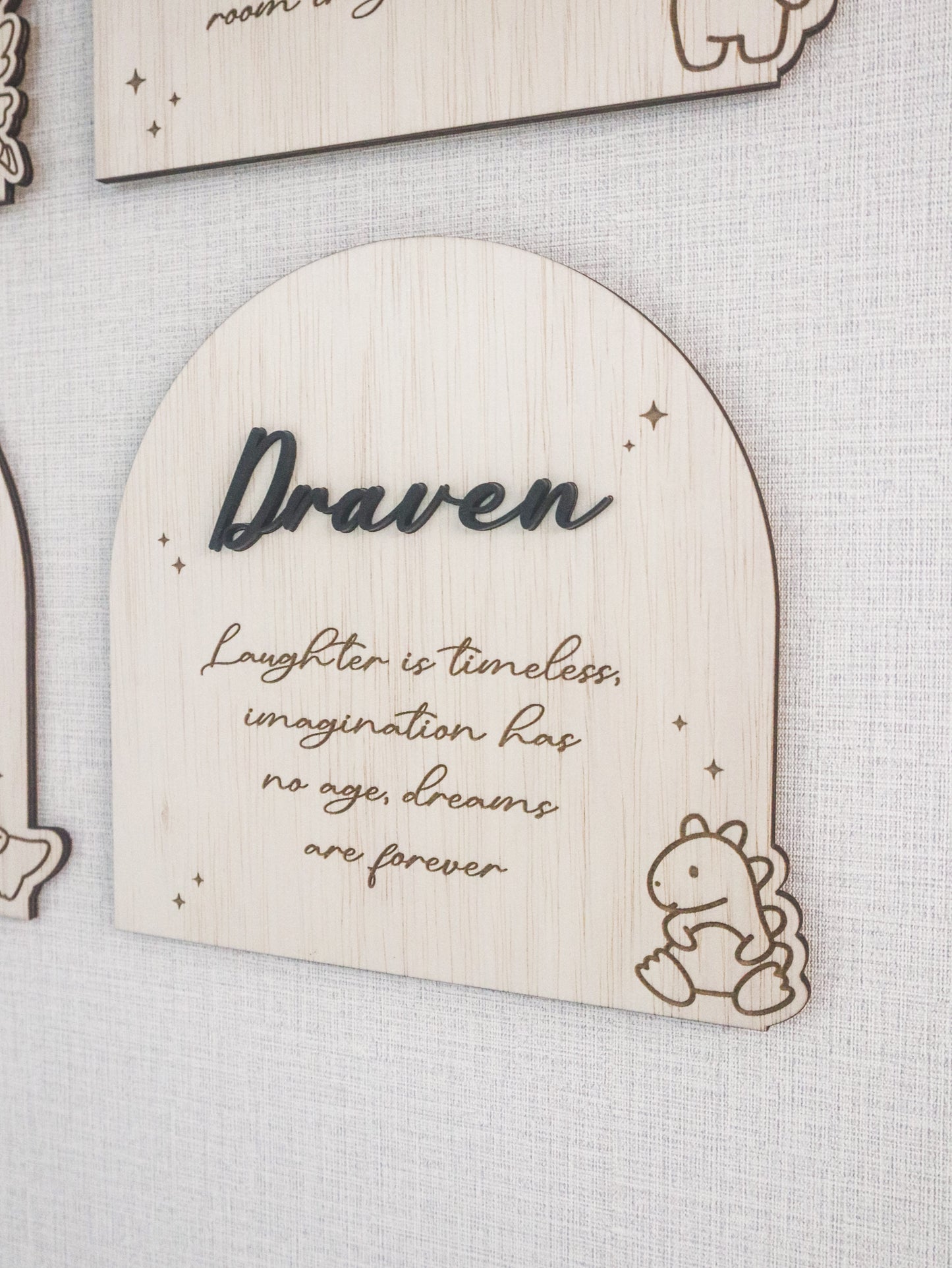 LITTLE LIGHT Baby Name Sign | 3D Acrylic Name