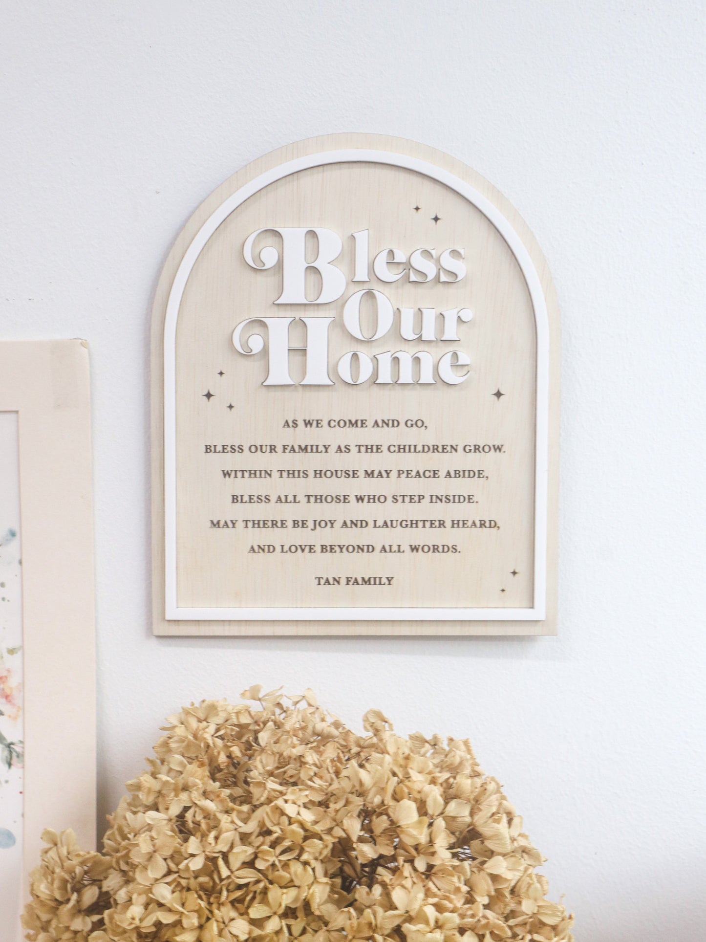 CELESTIAL Home Blessing Sign (Arch)