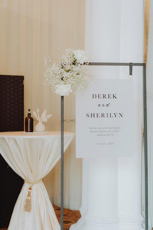 CHIC Wedding Welcome Sign (Semi-Custom)