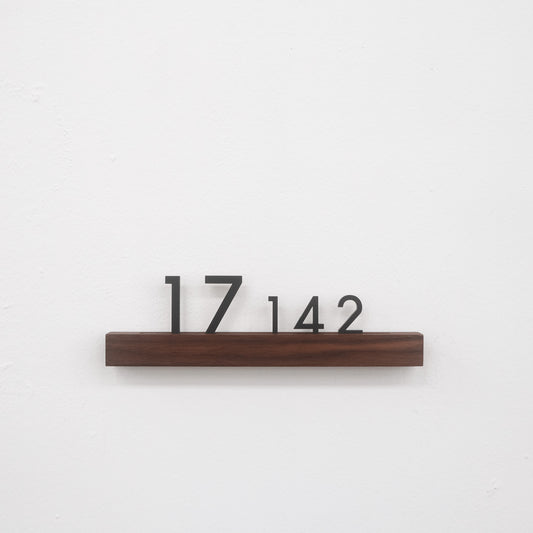 TAVERN Beam Custom Unit Number Sign