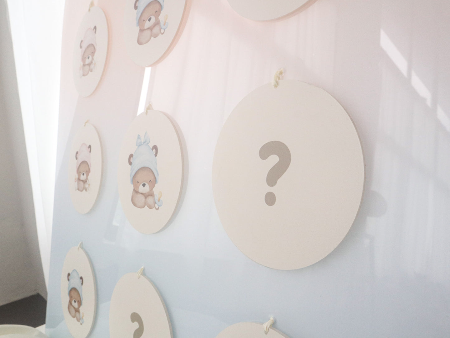 Oh, baby! Baby Gender Reveal Acrylic Board (Tic Tac Toe)