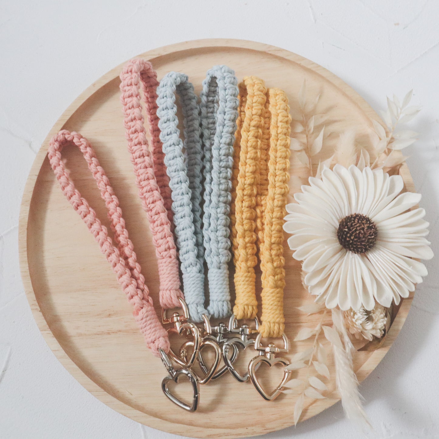ELIA Macrame Wristlet | Personalised Acrylic Tag