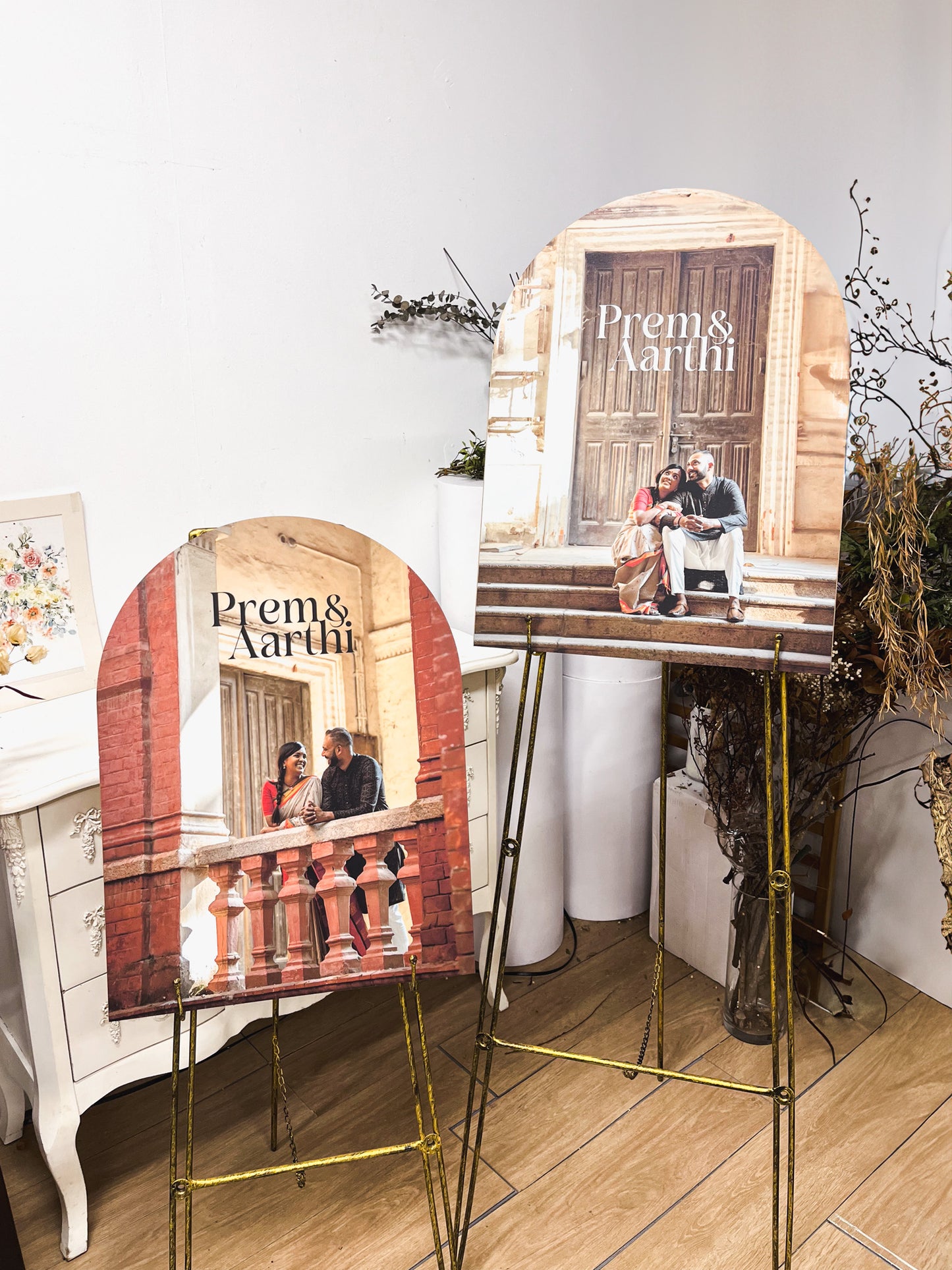 SIENNA Acrylic Photo Wedding Sign