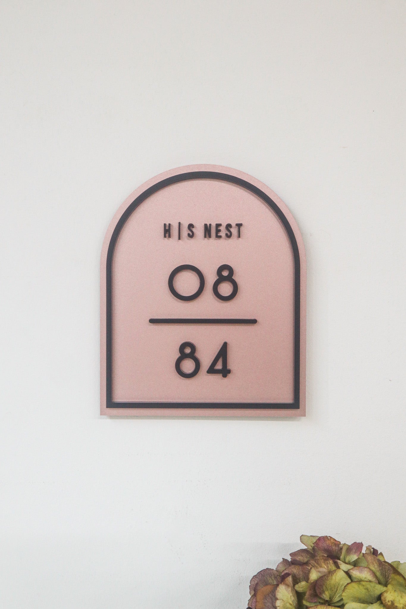 CHLOE Unit Number Sign (with 3D small text)