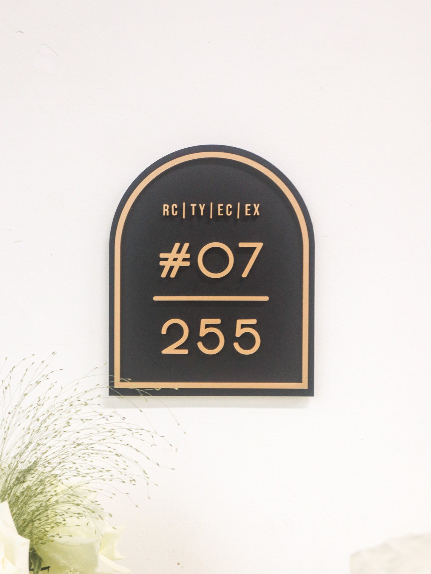 CHLOE Unit Number Sign (with 3D small text)