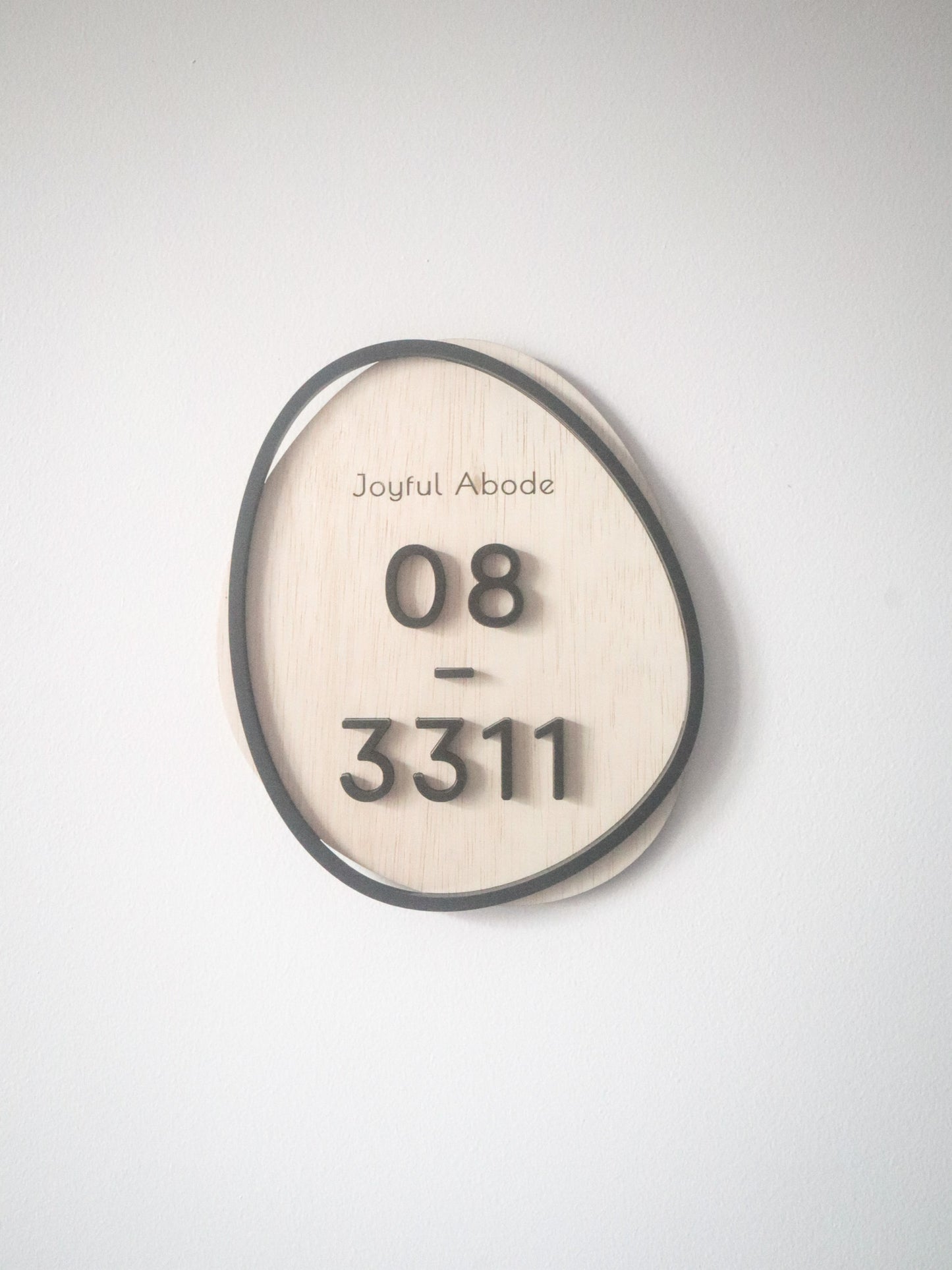 DENALI Customised Unit Sign (with engraved text)