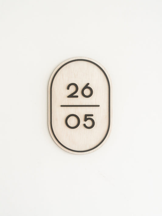 ADELE Unit Number Sign (with border)