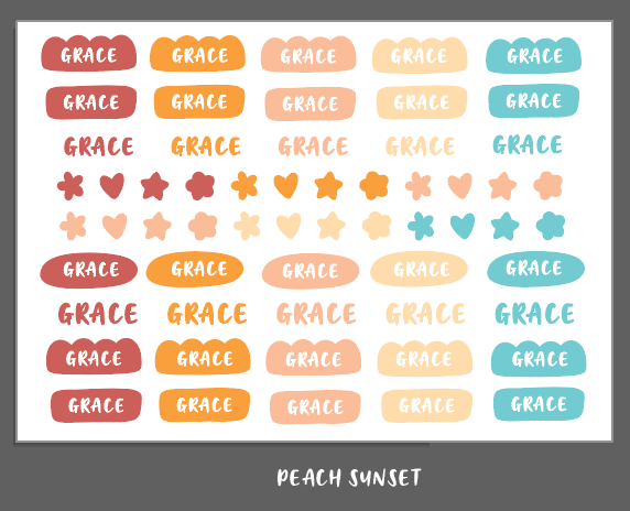 NOMI Customised Name Stickers (UV DTF)