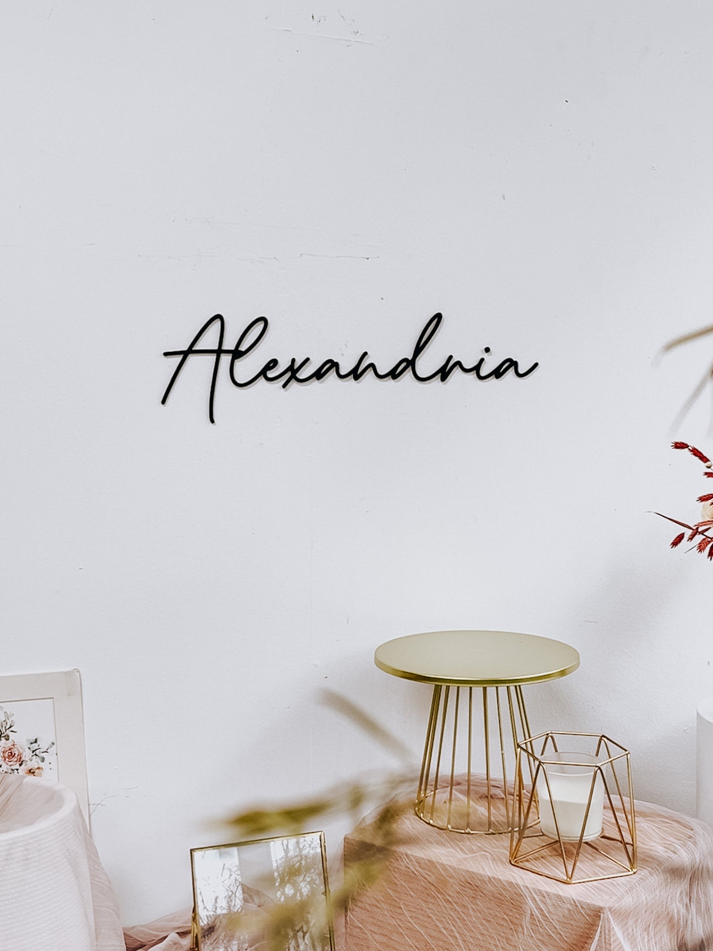 EITAN Calligraphy Name Signage (Baby/Kids Room Name Sign)
