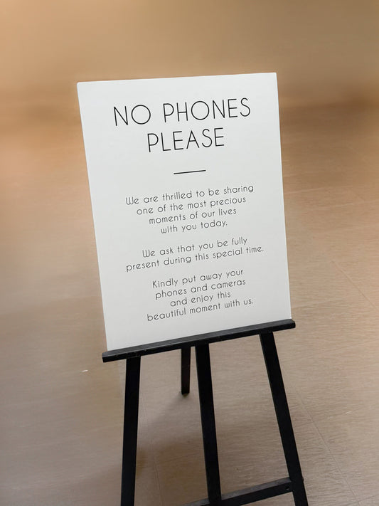 UNPLUGGED Wedding Sign (Foamboard)