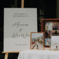 ELLIE Minimalist Wedding Welcome Signage (Semi Custom)