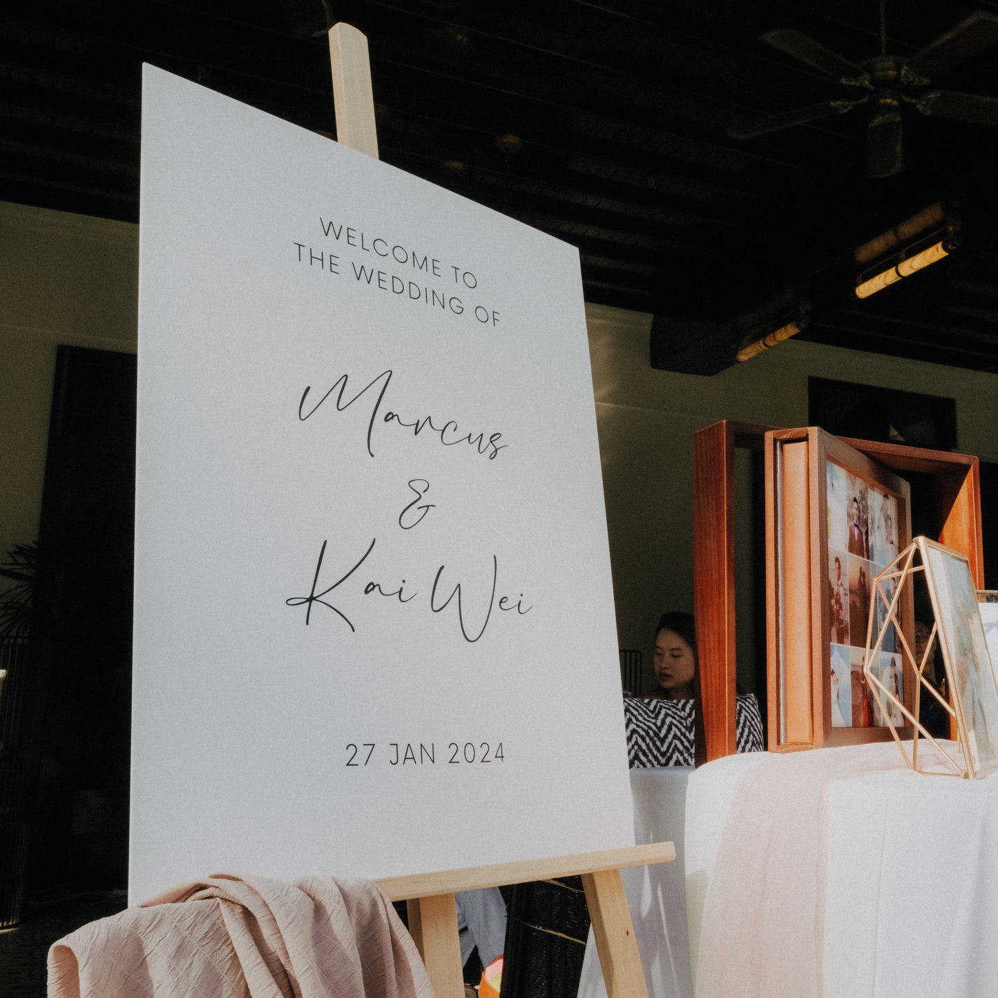 ELLIE Minimalist Wedding Welcome Signage (Semi Custom)