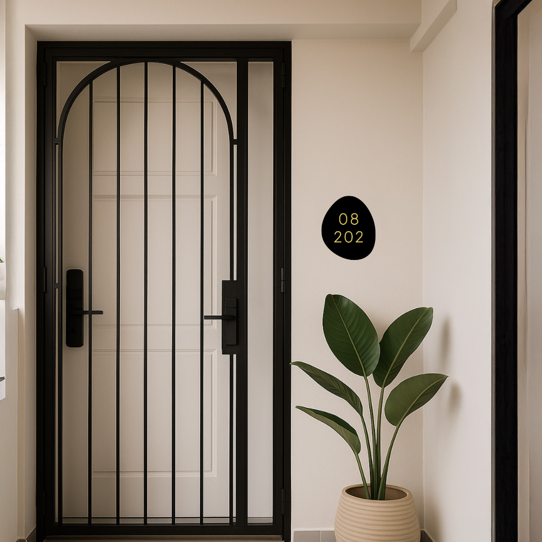 LATTE Customised Unit Number Sign