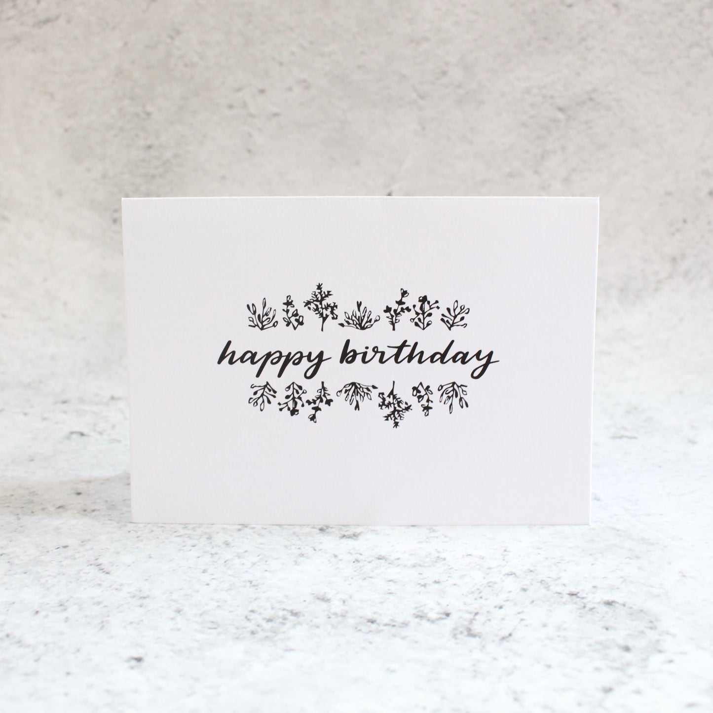 Happy Birthday (Botanics) Card