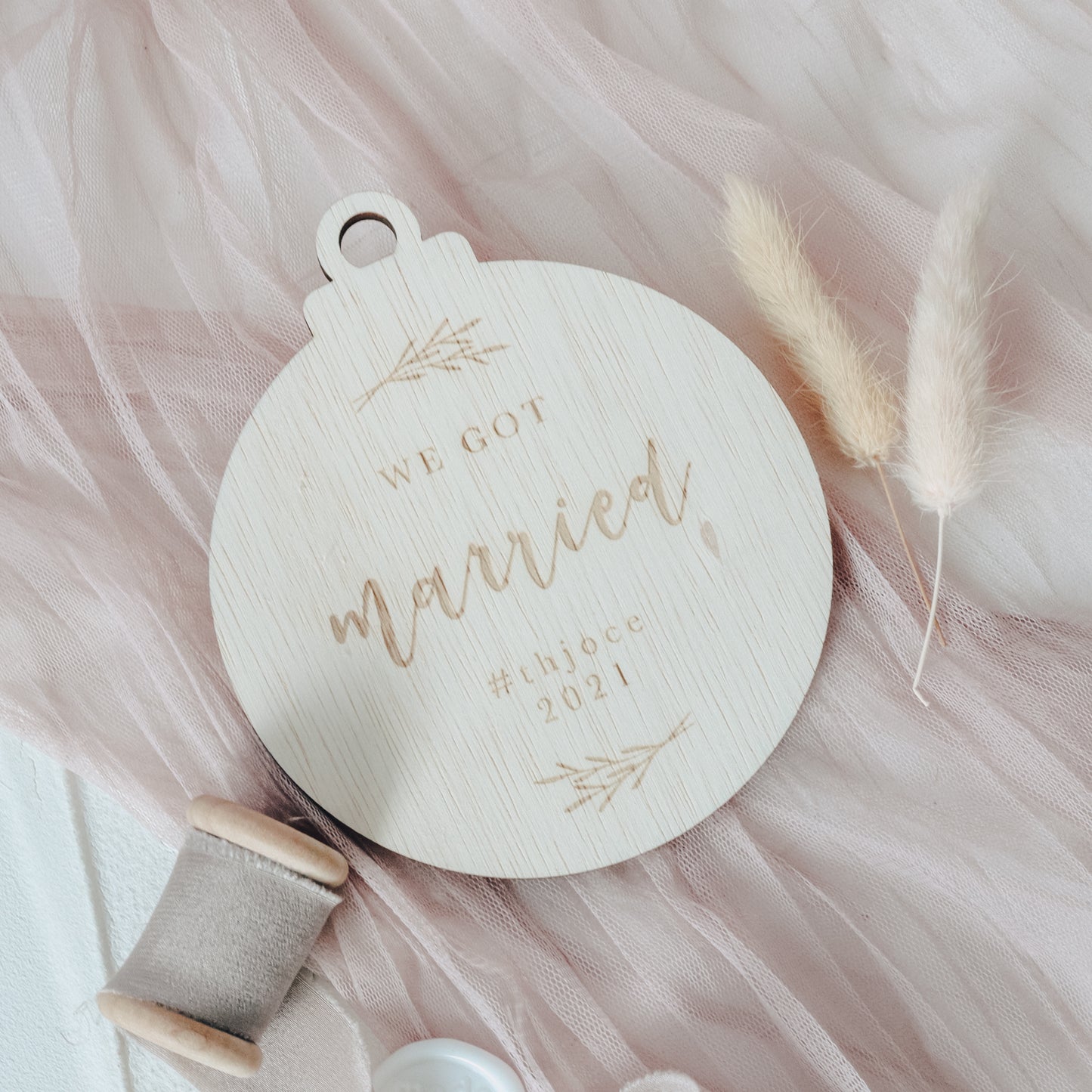 Milestone Christmas Ornament (We Got Married)
