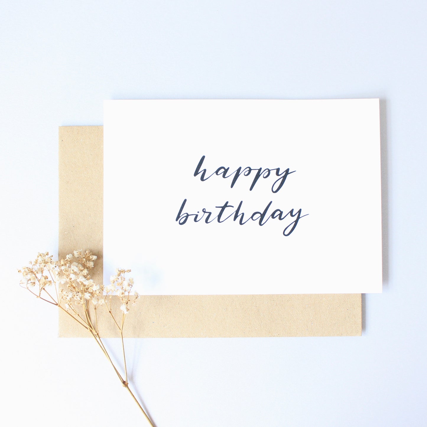 Calligraphy Card - Happy Birthday