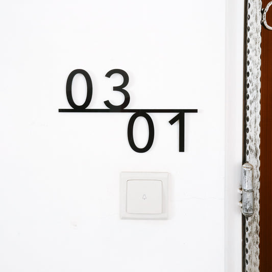 Customised unit sign in CHIC design for Singapore homes