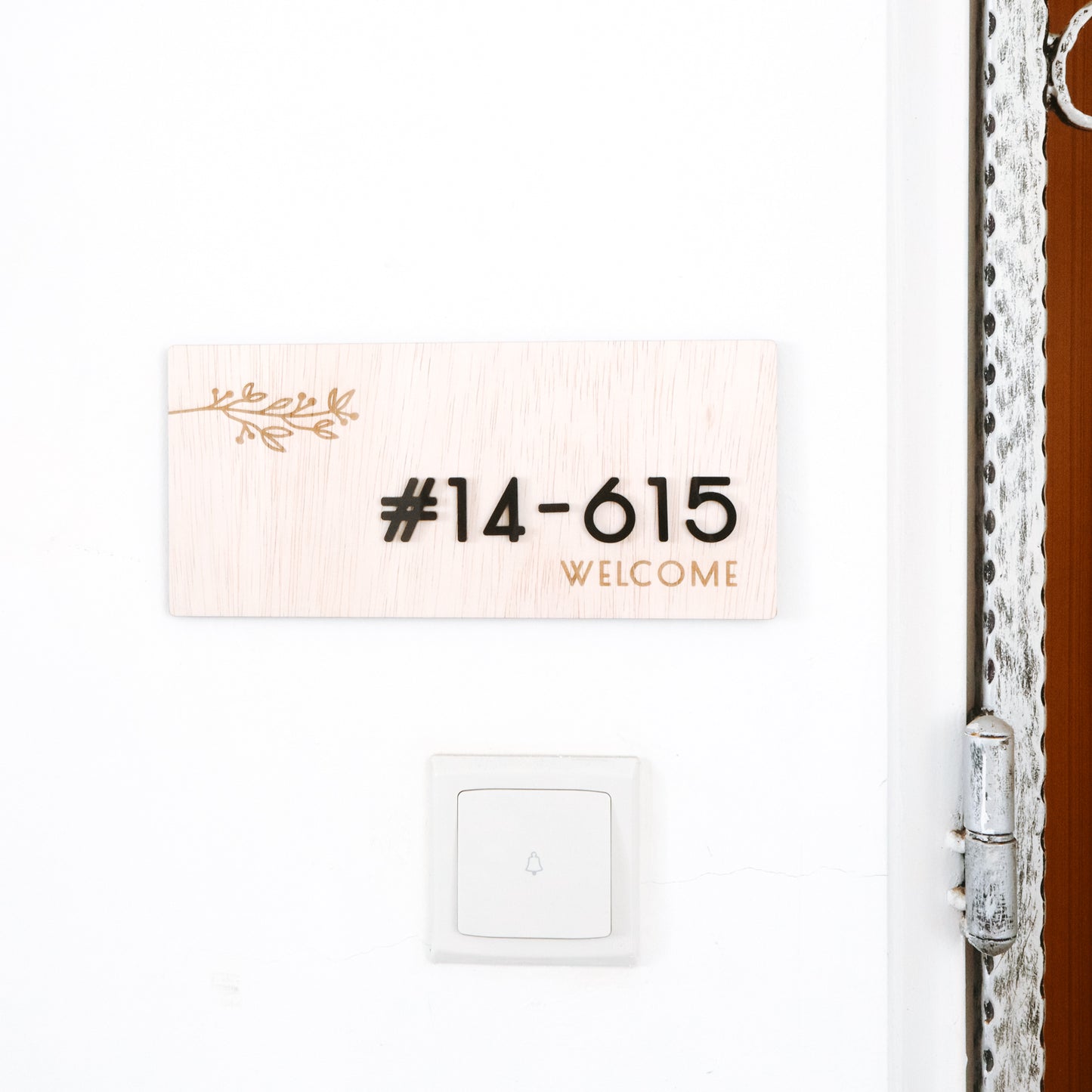 RESORT Unit Number Sign (Rectangle)