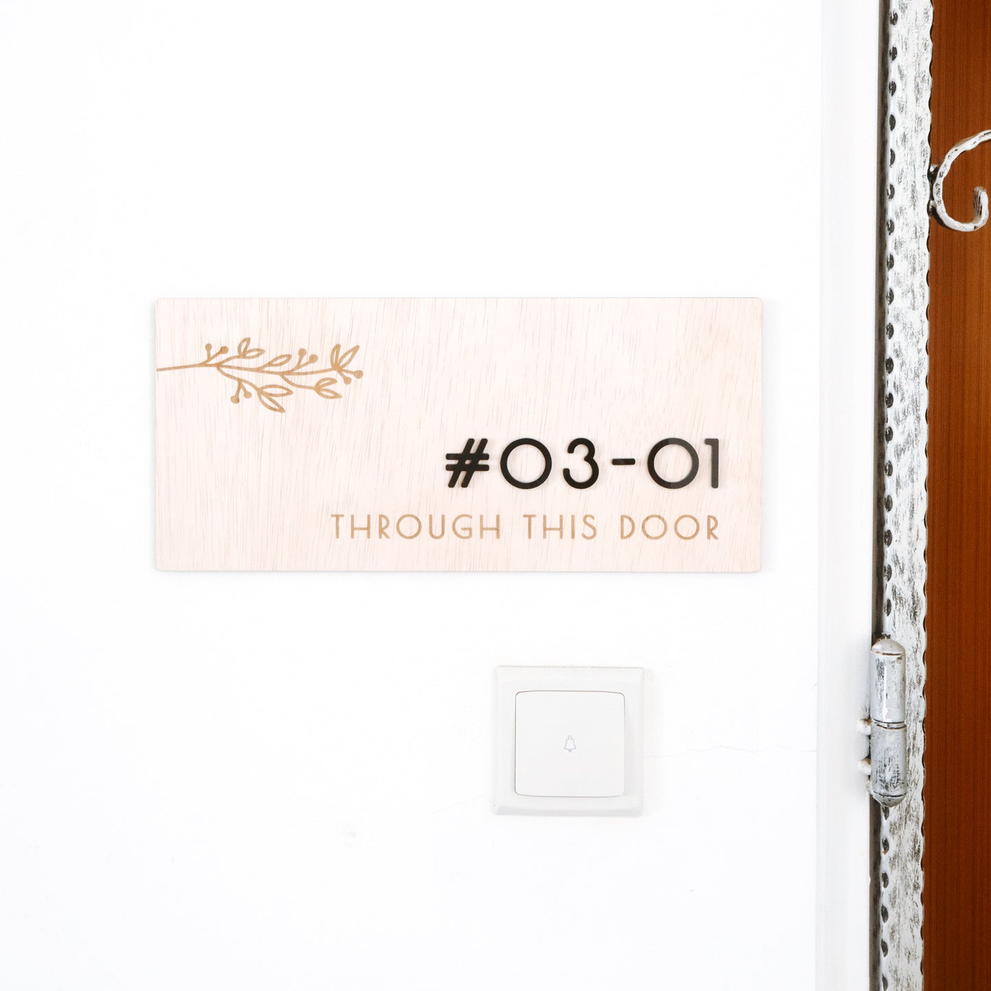 RESORT Unit Number Sign (Rectangle)