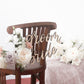 Wedding Chair Signs (bride & groom)
