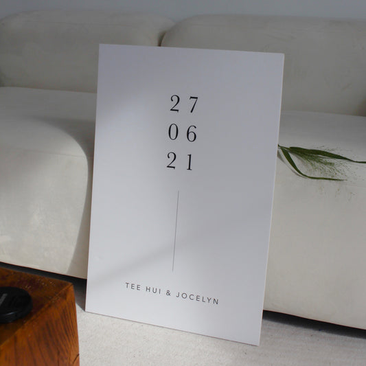 OWEN Wedding Date Welcome Sign (Semi-Custom)