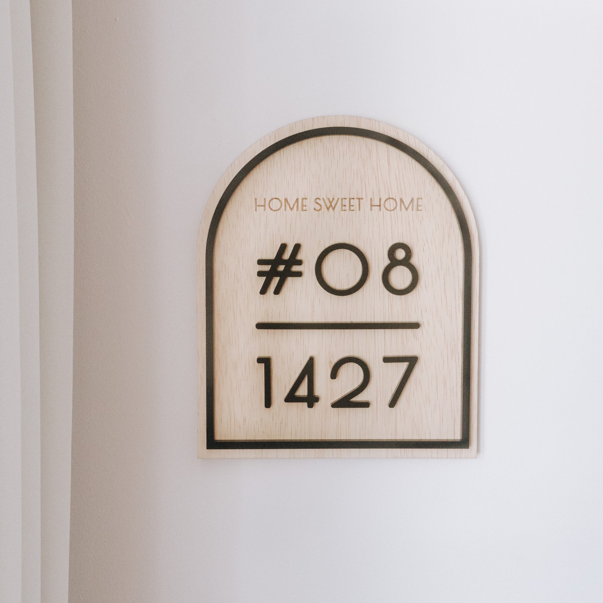 Customised Unit Number Signage | Home Decor Gifts | The Jomu Co Singapore