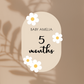 DAISY Baby Milestone Cards (2 shapes)