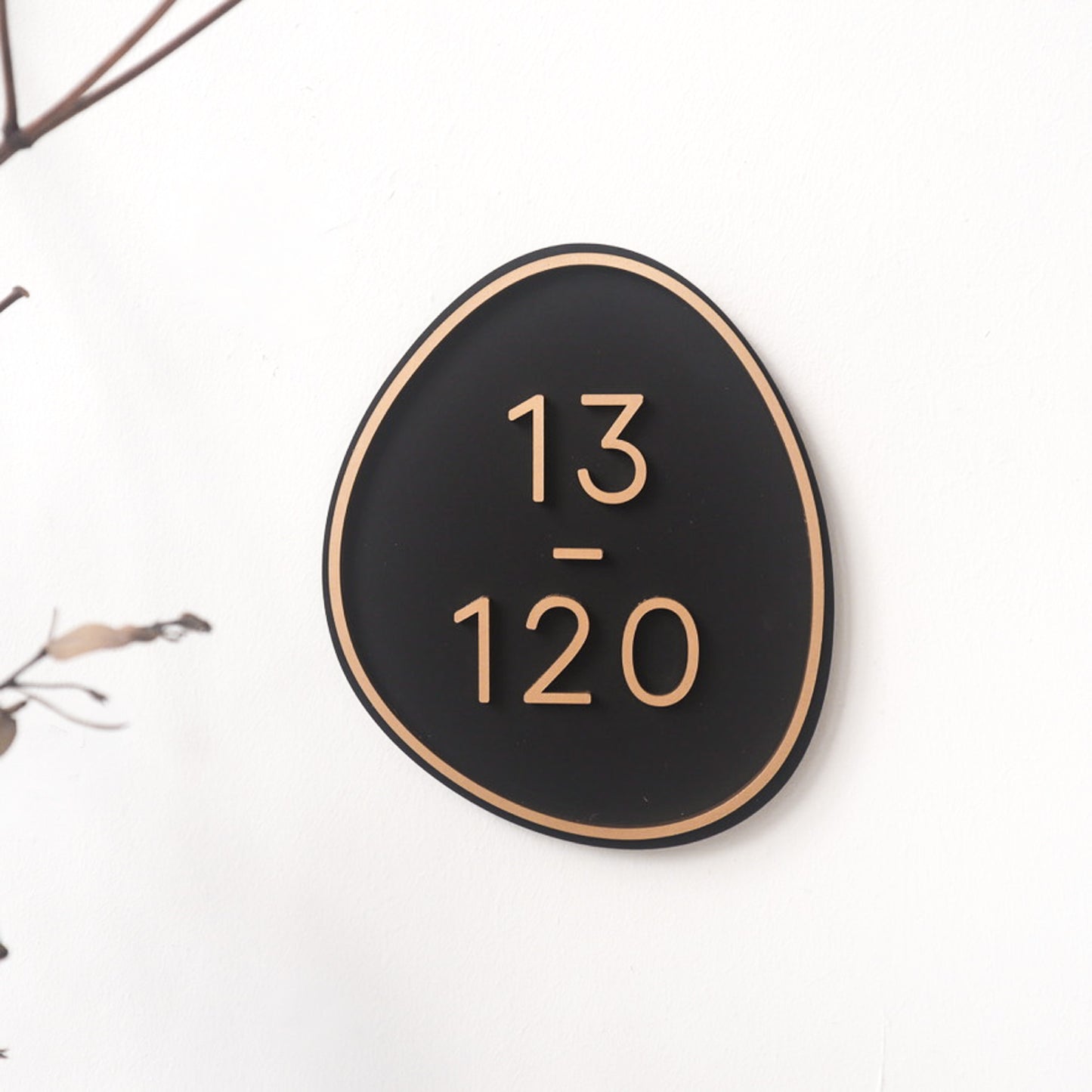 Customised Pebble Unit Sign for BTO HDB Condo homes 