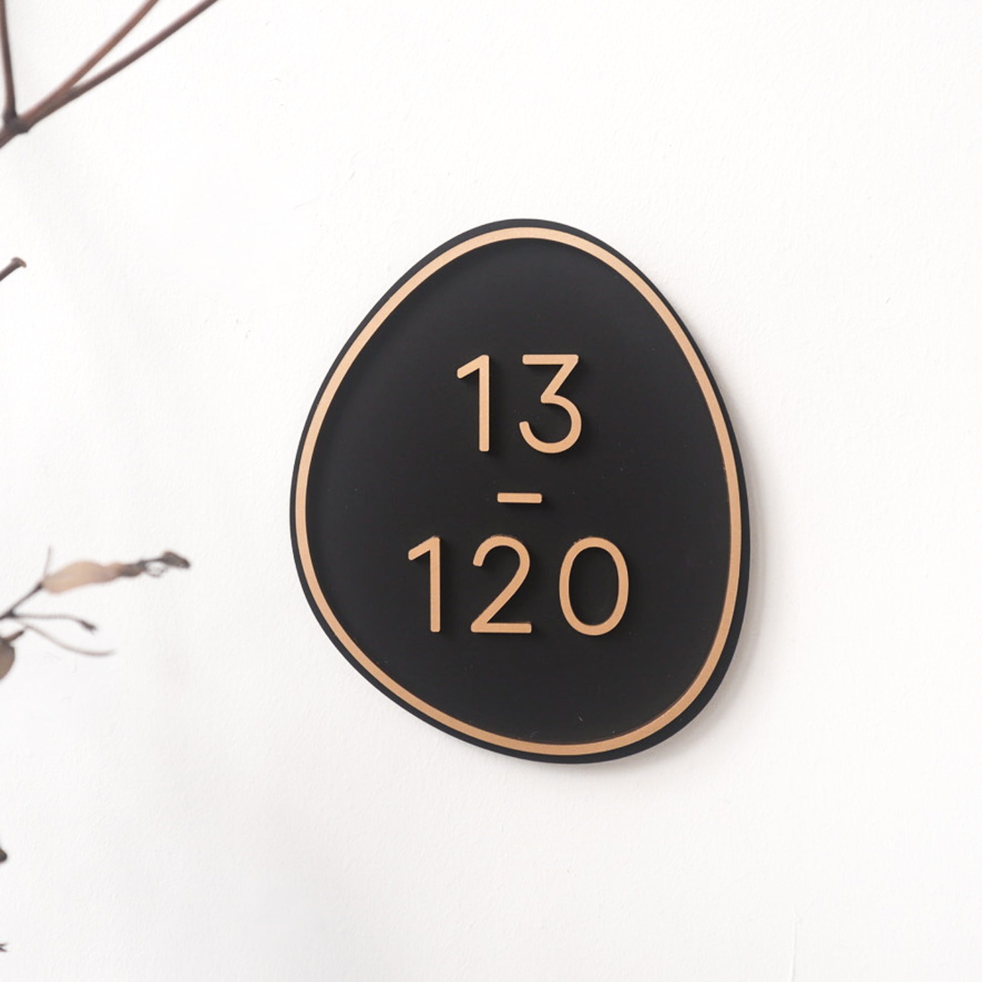 Customised Pebble Unit Sign for BTO HDB Condo homes 