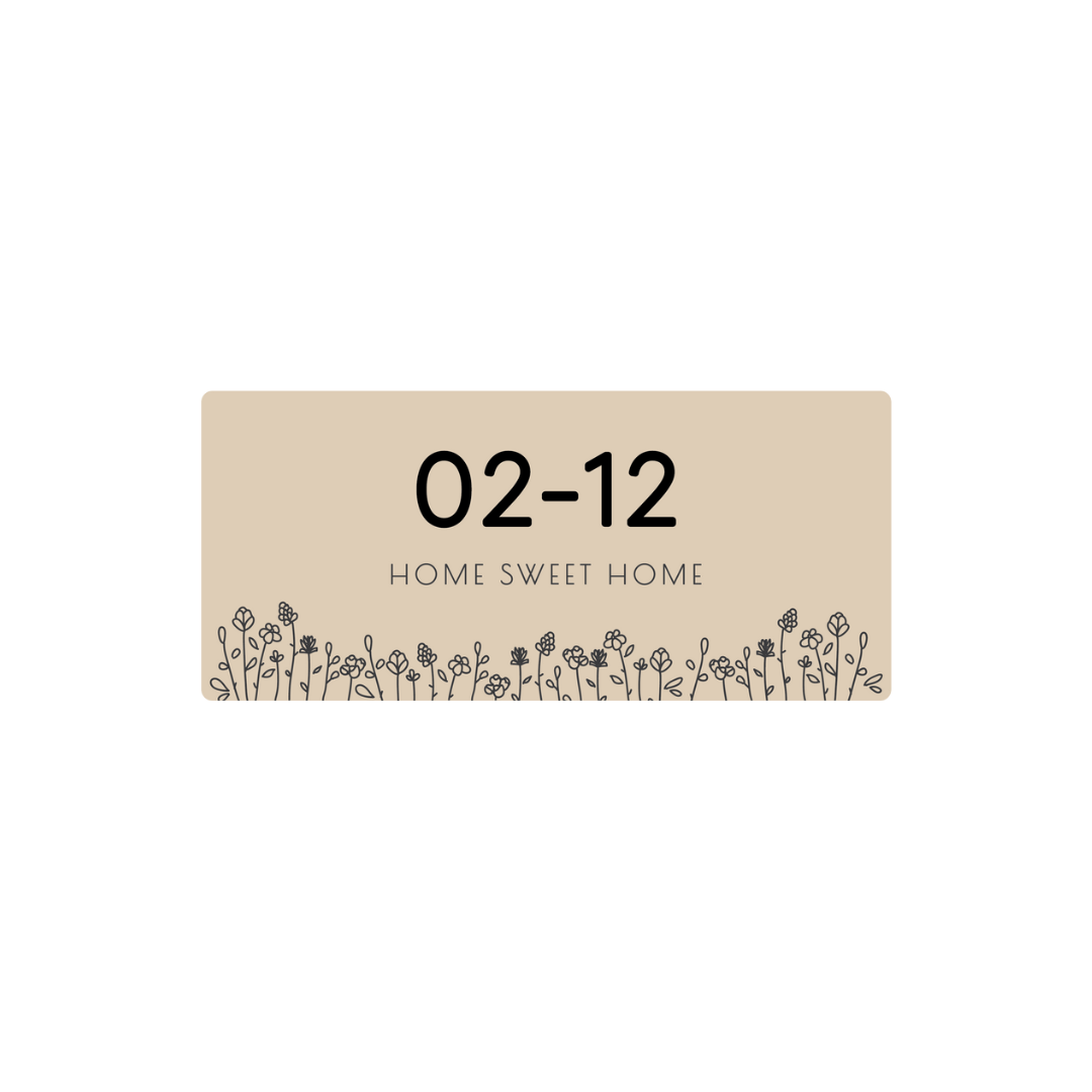 Modern Unit Number Signage | Customised Unit Signs | The Jomu Co Singapore