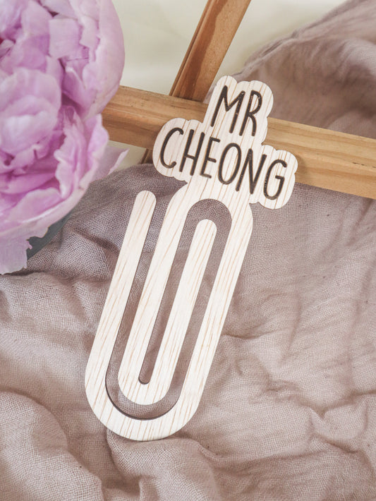 The KEEPSAKE Giant Paper Clip Bookmark | Personalised