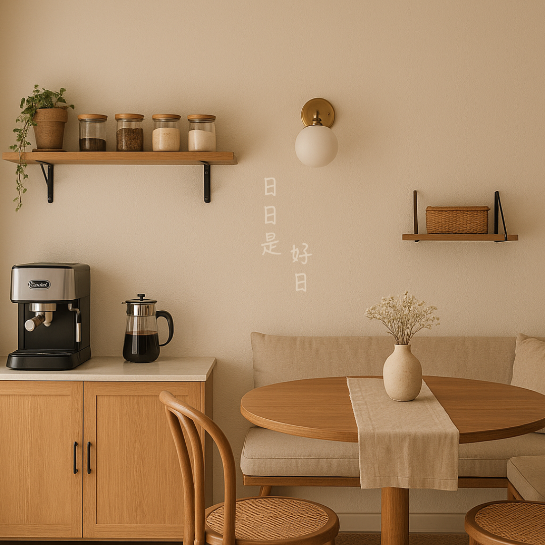 SLOW LIVING Chinese Words Laser Cut Home Sign