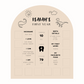 DINO Personalised Baby Info & Photo Board