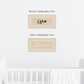 Baby/Kids Rattan Chic Name Signage