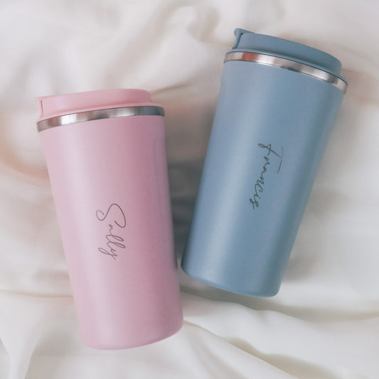 ALEXIS Personalised Travel Tumblers (Engraved) - 4 colours