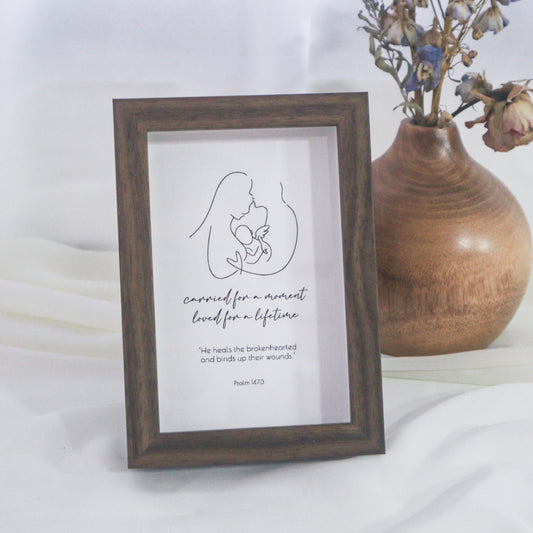 Loved A Lifetime Miscarriage Keepsake Frame