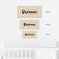 Baby/Kids Rattan Chic Name Signage