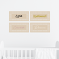 Baby/Kids Rattan Chic Name Signage