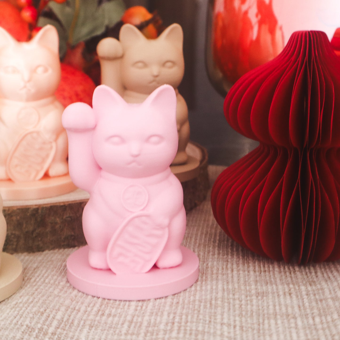 FLOURISH Lucky Fortune Figurine - 3D Printed Neko Cat