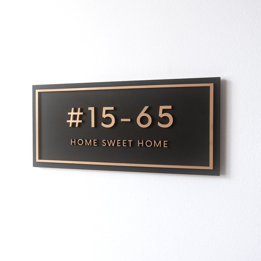 Customised Unit Number Signage | Home Decor Gifts | The Jomu Co Singapore